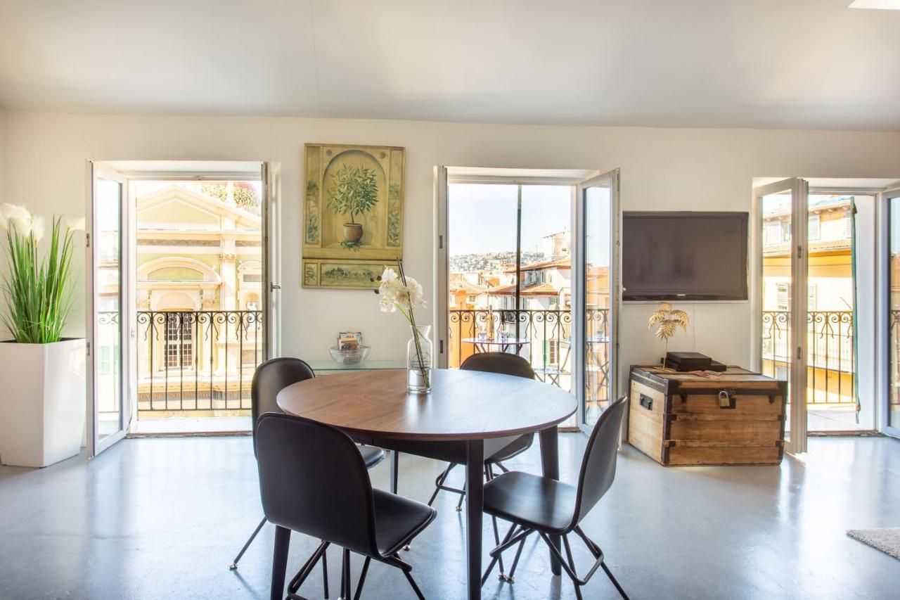 Ross 5- F2, Lumineux, Balcon, Loft, Clim, Vieux-Nice Exteriér fotografie