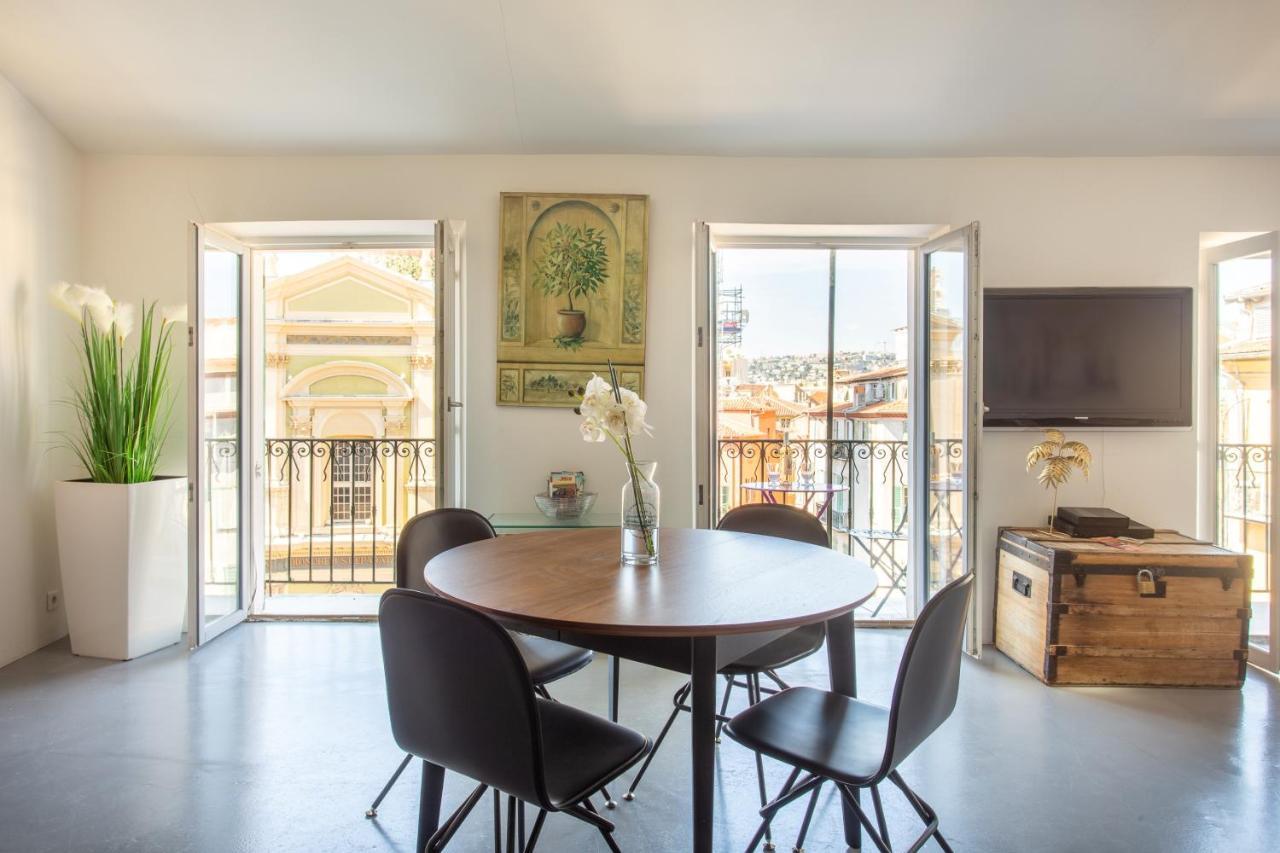Ross 5- F2, Lumineux, Balcon, Loft, Clim, Vieux-Nice Exteriér fotografie