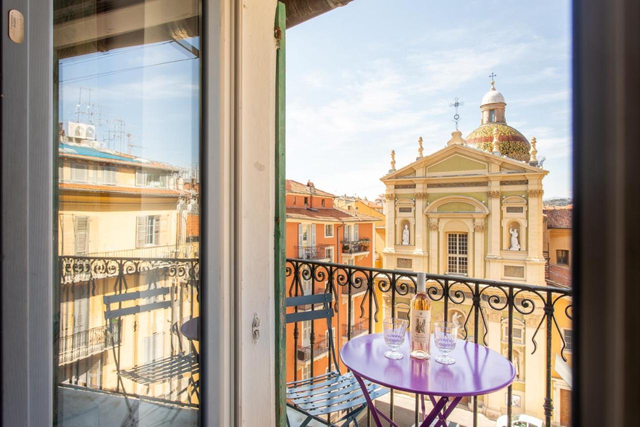 Ross 5- F2, Lumineux, Balcon, Loft, Clim, Vieux-Nice Exteriér fotografie