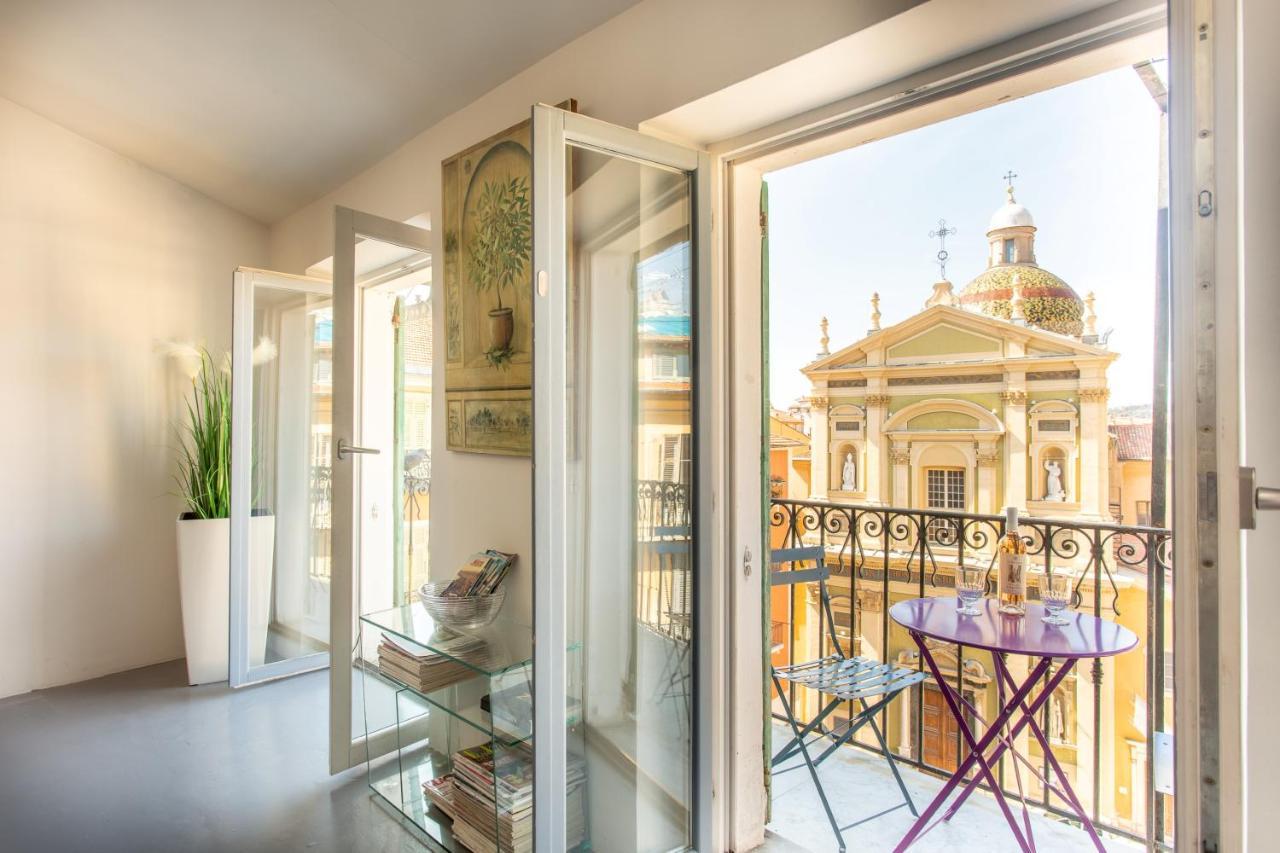 Ross 5- F2, Lumineux, Balcon, Loft, Clim, Vieux-Nice Exteriér fotografie